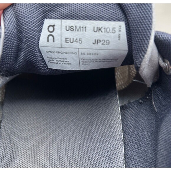 On Cloud 5 Mens 59.98909 Running Casual Shoes Glacier Gray Size 11 - Picture 8 of 8